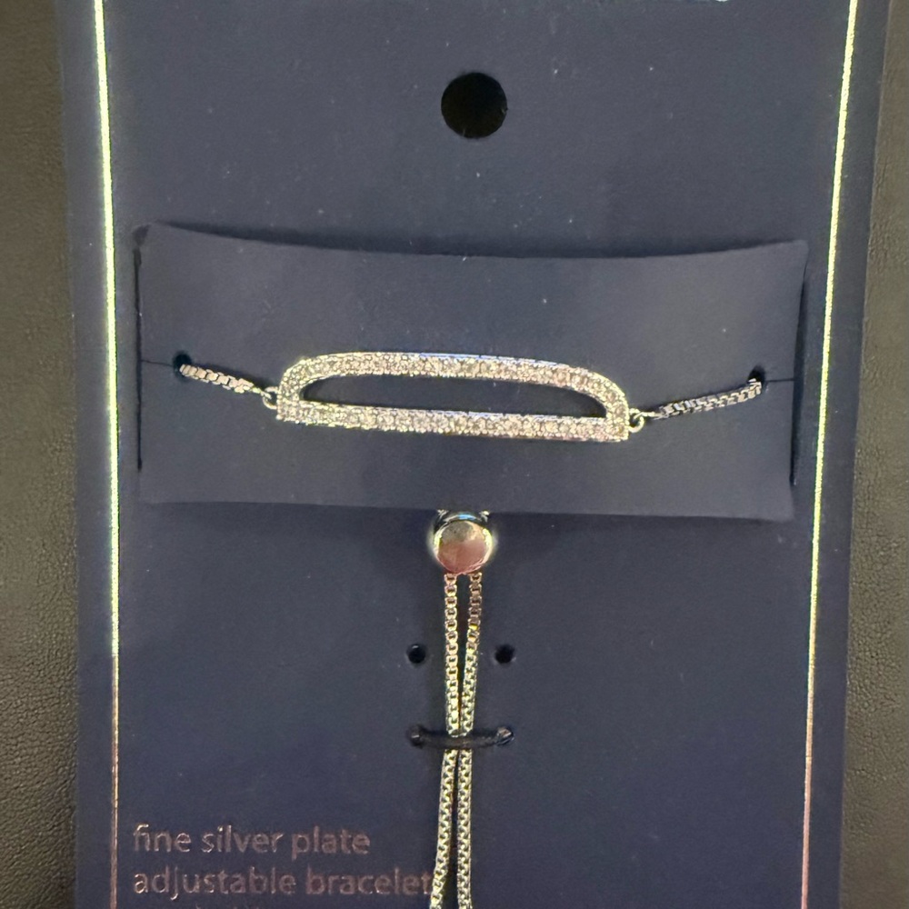Belk Silverworks fine silver plate adjustable bracelet
